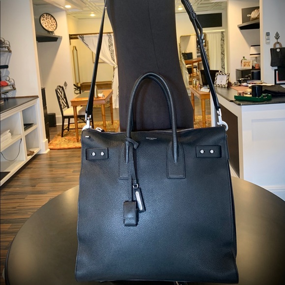 Saint Laurent Sac deJour North/South Tote
